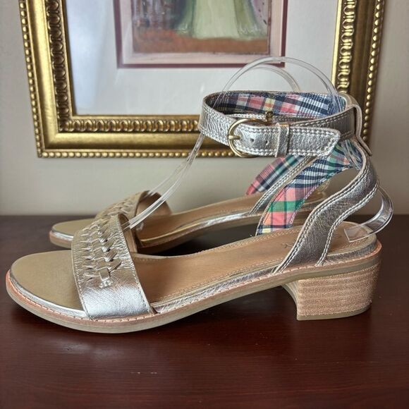 Sperry Women's Seaport City Sandal Ankle Strap Woven Leather Sandal Size 9.5 NEW - Picture 4 of 15